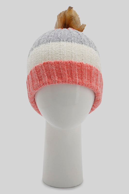 Redtag-Multi-Colour-Embelished-Knitted-Cap-Category:Knitted-Accessories,-Colour:Assorted,-Filter:Women's-Accessories,-New-In,-New-In-Women-ACC,-Non-Sale,-Section:Women,-W22B,-Women-Knitted-Accessories-Women-