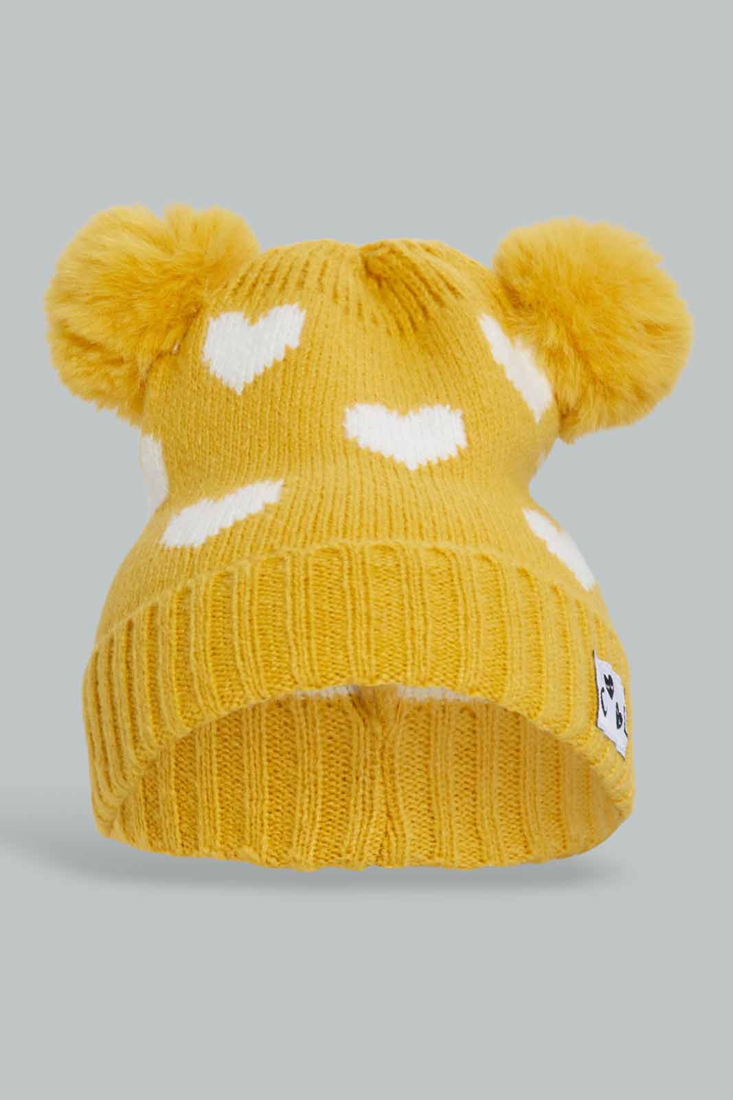Redtag-Multi-Colour-Pom-Pom-Embellsiehed-Set-Of-2-Cap-Category:Caps-&-Hats,-Colour:Assorted,-Filter:Girls-Accessories,-GIR-Caps-&-Hats,-New-In,-New-In-GIR-ACC,-Non-Sale,-Section:Girls-(0-to-14Yrs),-W22B-Girls-