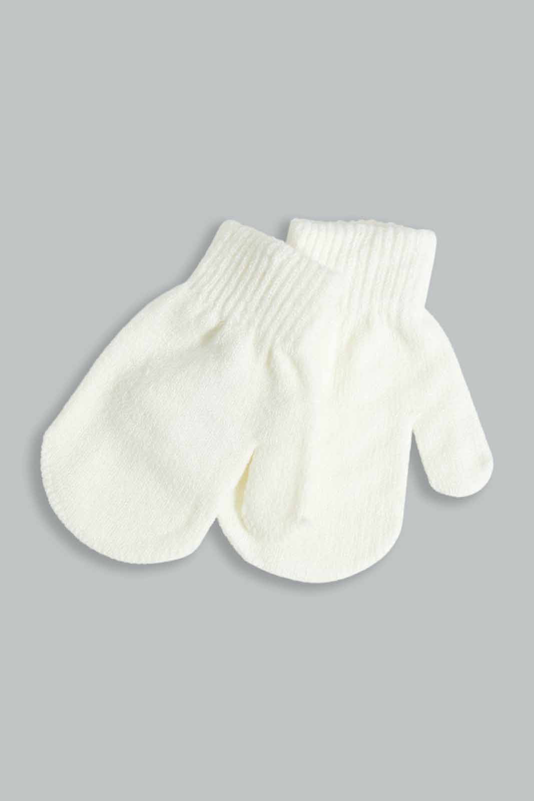 Redtag-White-Embellished-Set-Of-2-Knitted-Cap-&-Gloves-Category:Knitted-Accessories,-Colour:White,-Filter:Girls-Accessories,-GIR-Knitted-Accessories,-New-In,-New-In-GIR-ACC,-Non-Sale,-Section:Girls-(0-to-14Yrs),-W22B-Girls-