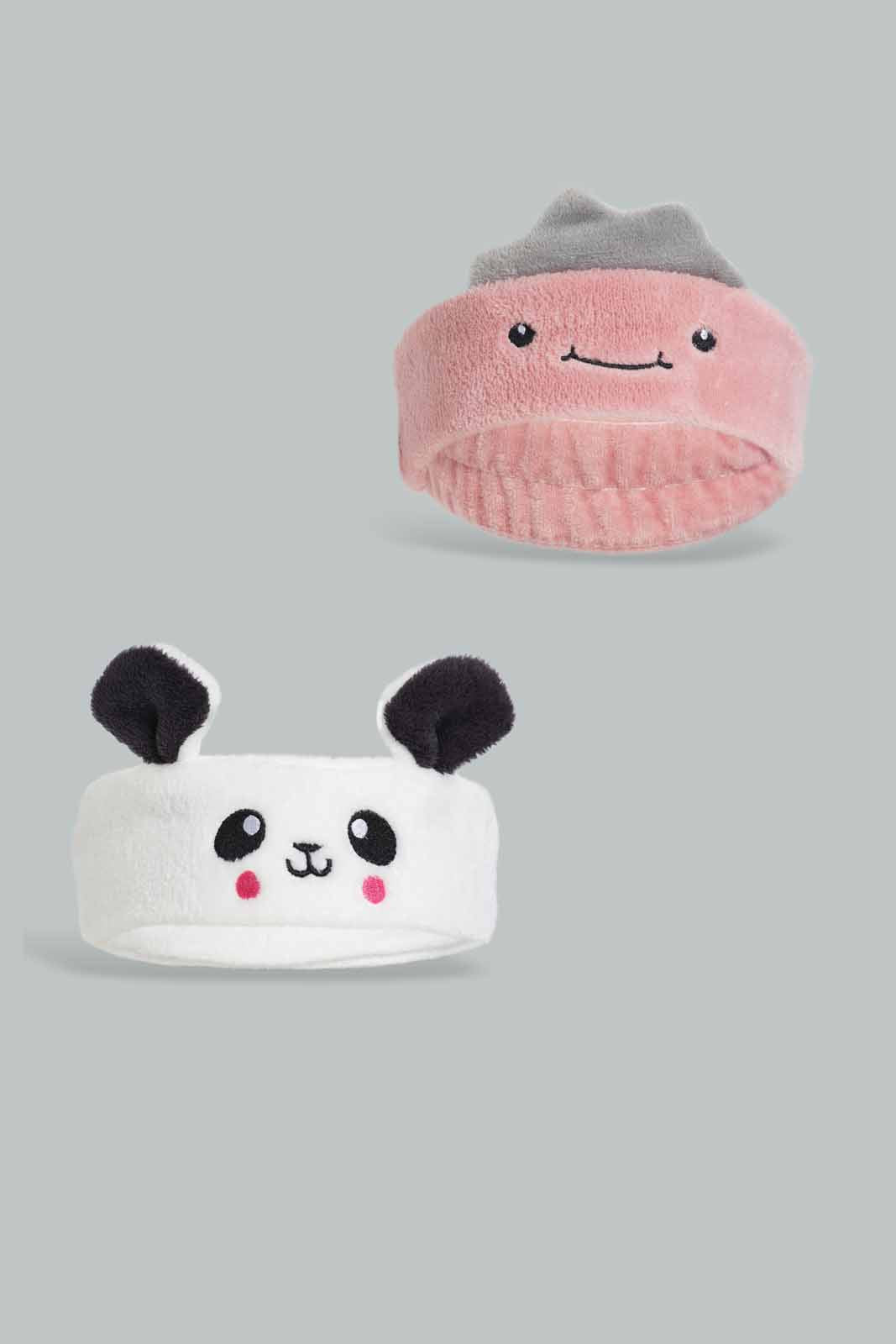 Redtag-Assorted-Character-Embelished-Headwarmer-Set-Of-2-Category:Knitted-Accessories,-Colour:Assorted,-Filter:Girls-Accessories,-GIR-Knitted-Accessories,-New-In,-New-In-GIR-ACC,-Non-Sale,-Section:Girls-(0-to-14Yrs),-W22B-Girls-