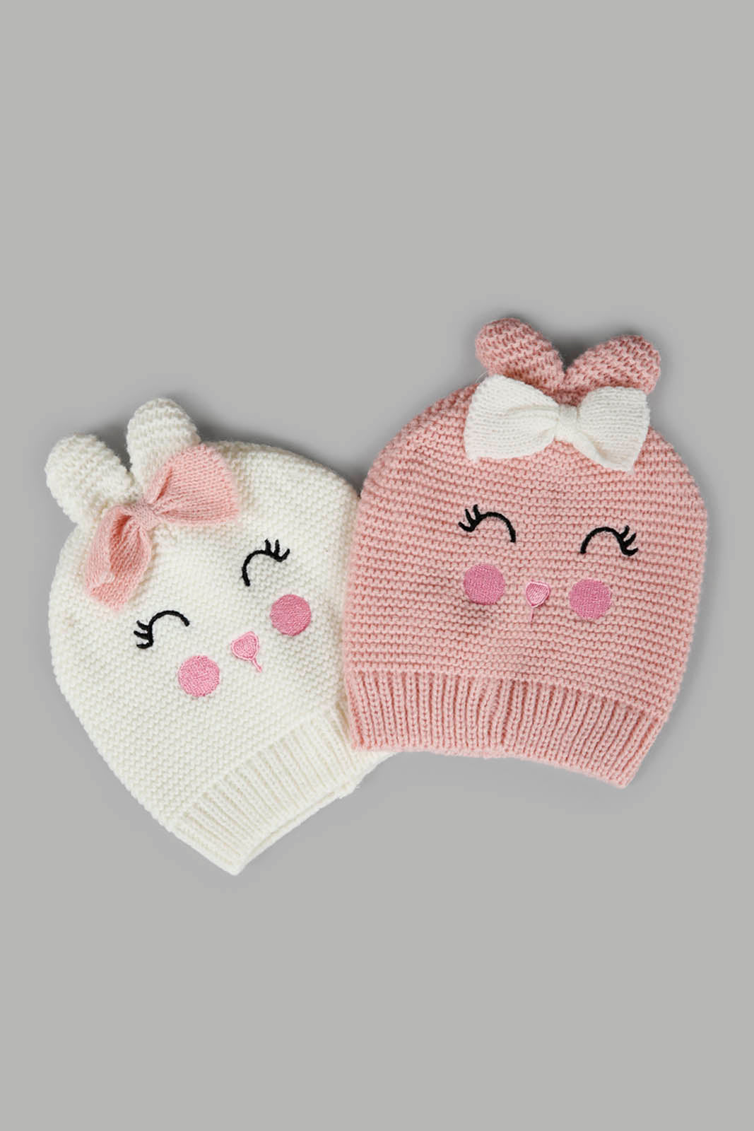 Redtag-Assorted-Infant-Girl-Cap-Set-Of-2-Category:Caps-&-Hats,-Colour:Assorted,-Filter:Girls-Accessories,-GIR-Caps-&-Hats,-New-In,-New-In-GIR-ACC,-Non-Sale,-Section:Girls-(0-to-14Yrs),-W22A-Girls-