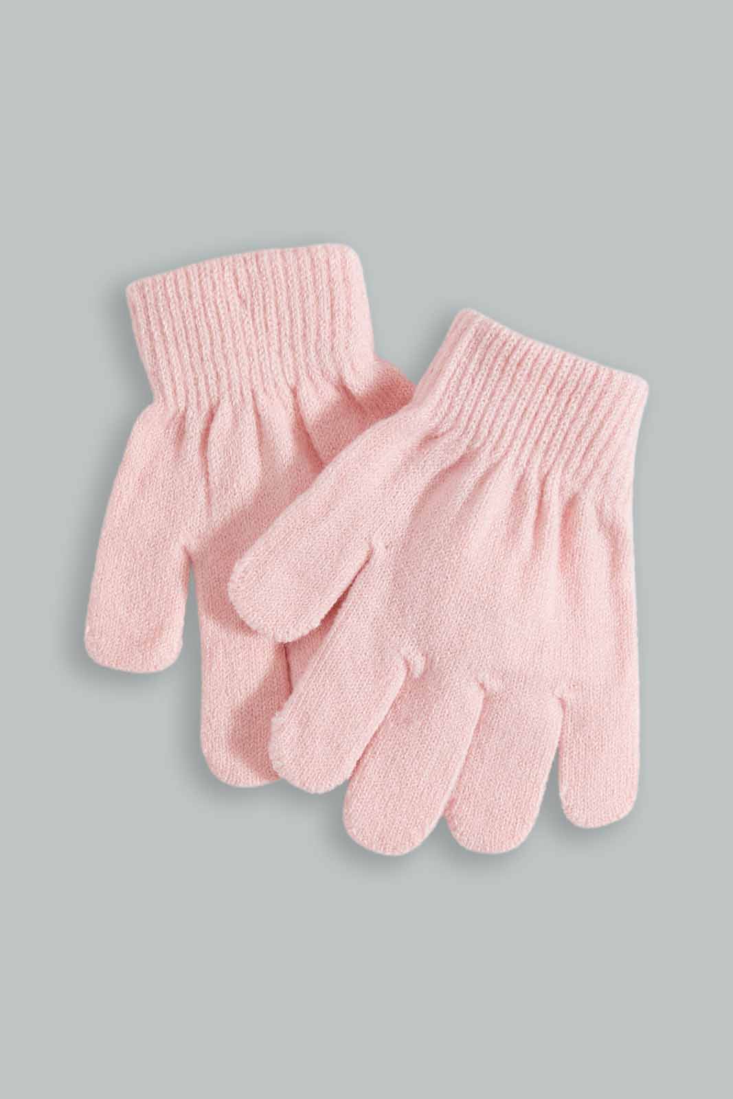 Redtag-Pink-Knitted-Cap-With-Gloves-Category:Knitted-Accessories,-Colour:Pink,-Filter:Girls-Accessories,-GIR-Knitted-Accessories,-New-In,-New-In-GIR-ACC,-Non-Sale,-Section:Girls-(0-to-14Yrs),-W22A-Girls-