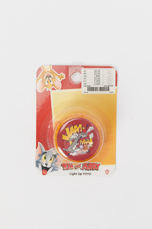 Redtag-Red/Yellow-Tom-&-Jerry-Yoyo-365,-Category:Toys,-Colour:Red,-Filter:Toys-Accessories,-H1:ACC,-H2:IMP,-H3:TYS,-H4:POT,-IMP-Toys,-Sale-IMP-ACC,-Season:365,-Section:Girls-(0-to-14Yrs)Deals:Sale-Toys-