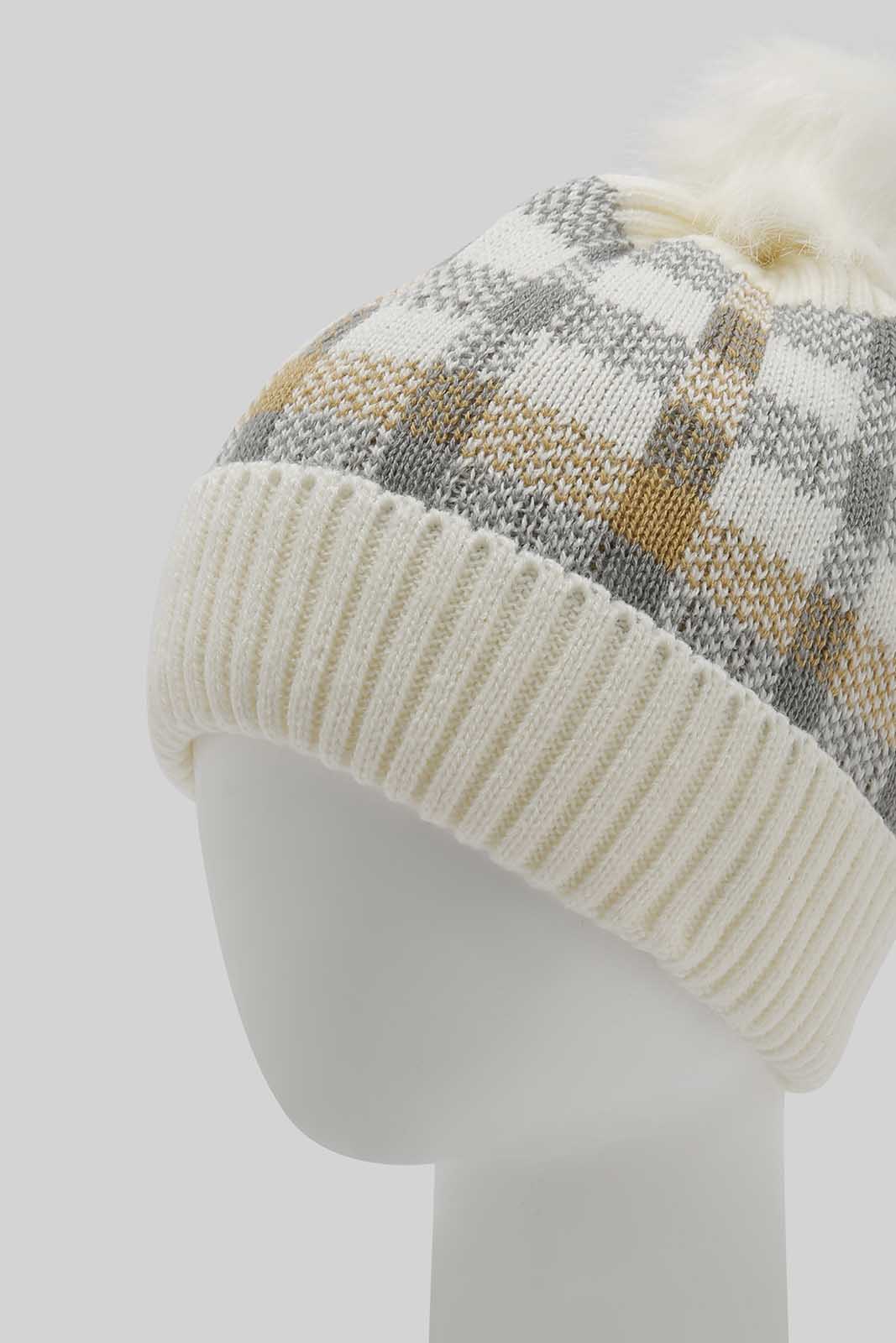 Redtag-Multi-Colour-Embelished-Knitted-Cap-Category:Knitted-Accessories,-Colour:Assorted,-Filter:Women's-Accessories,-New-In,-New-In-Women-ACC,-Non-Sale,-Section:Women,-W22B,-Women-Knitted-Accessories-Women-