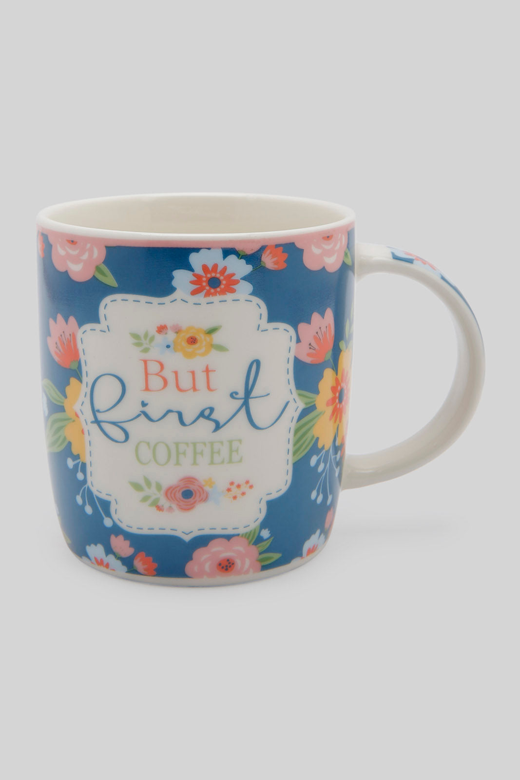Redtag-Assorted-Floral-Single-Mug-Category:Cups-&-Mugs,-Colour:Assorted,-Deals:New-In,-Filter:Home-Dining,-HMW-DIN-Crockery,-New-In-HMW-DIN,-Non-Sale,-Section:Homewares,-W22B-Home-Dining-