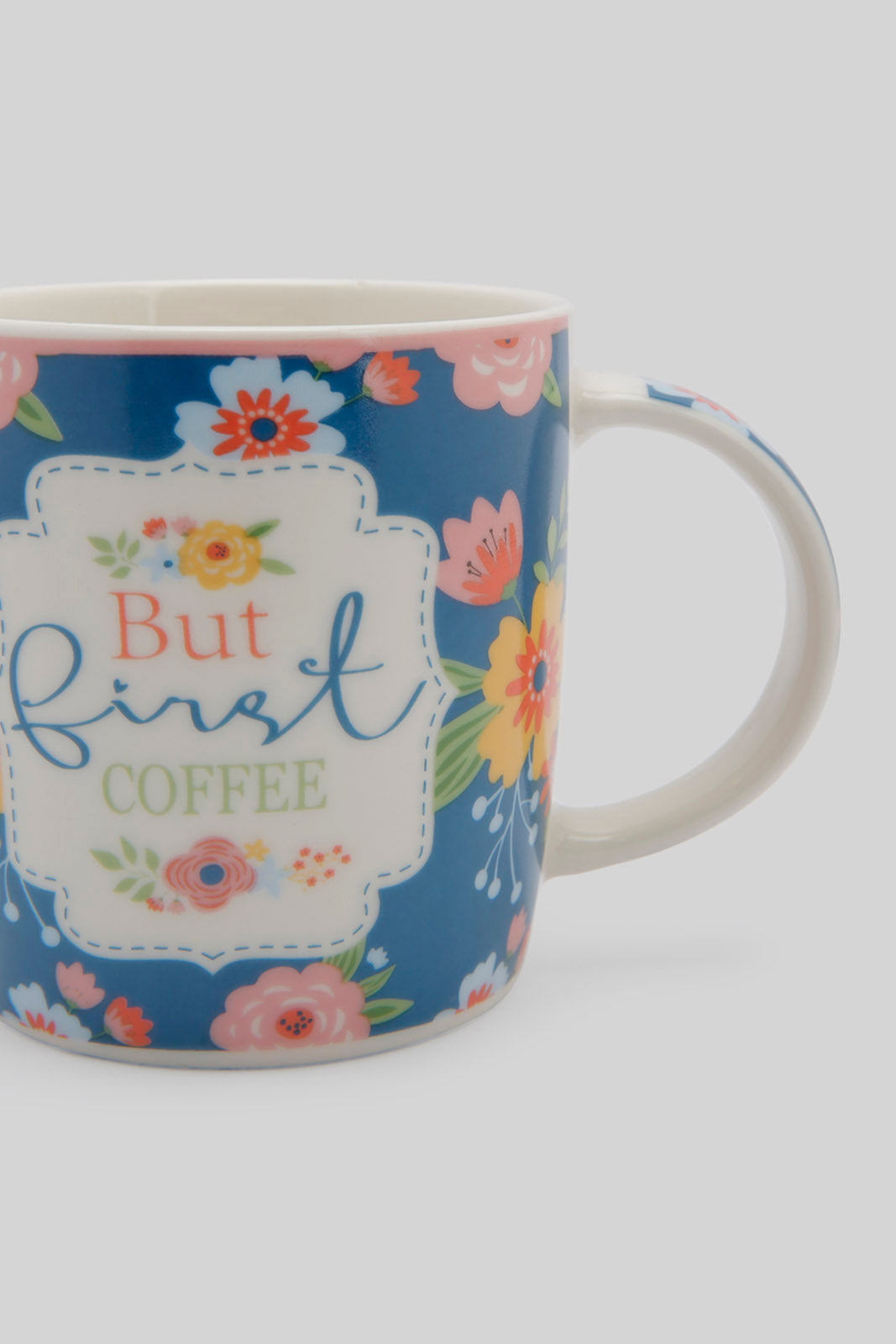 Redtag-Assorted-Floral-Single-Mug-Category:Cups-&-Mugs,-Colour:Assorted,-Deals:New-In,-Filter:Home-Dining,-HMW-DIN-Crockery,-New-In-HMW-DIN,-Non-Sale,-Section:Homewares,-W22B-Home-Dining-