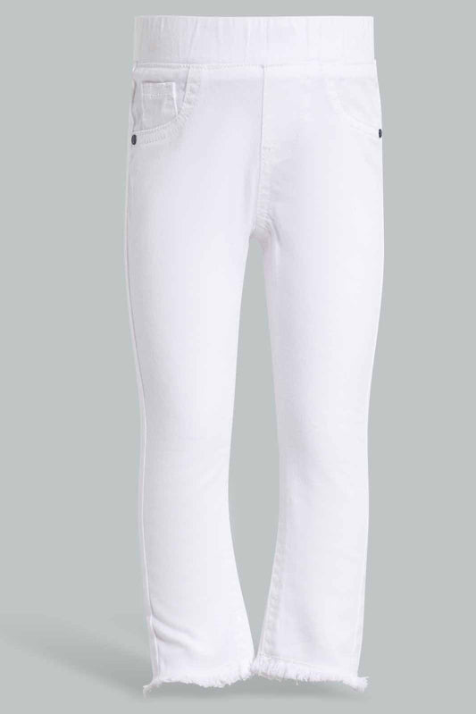 Redtag-White-Jeggings-Category:Jeggings,-Colour:White,-Deals:New-In,-Filter:Infant-Girls-(3-to-24-Mths),-ING-Jeggings,-New-In-ING-APL,-Non-Sale,-Section:Girls-(0-to-14Yrs),-W22O-Infant-Girls-3 to 24 Months