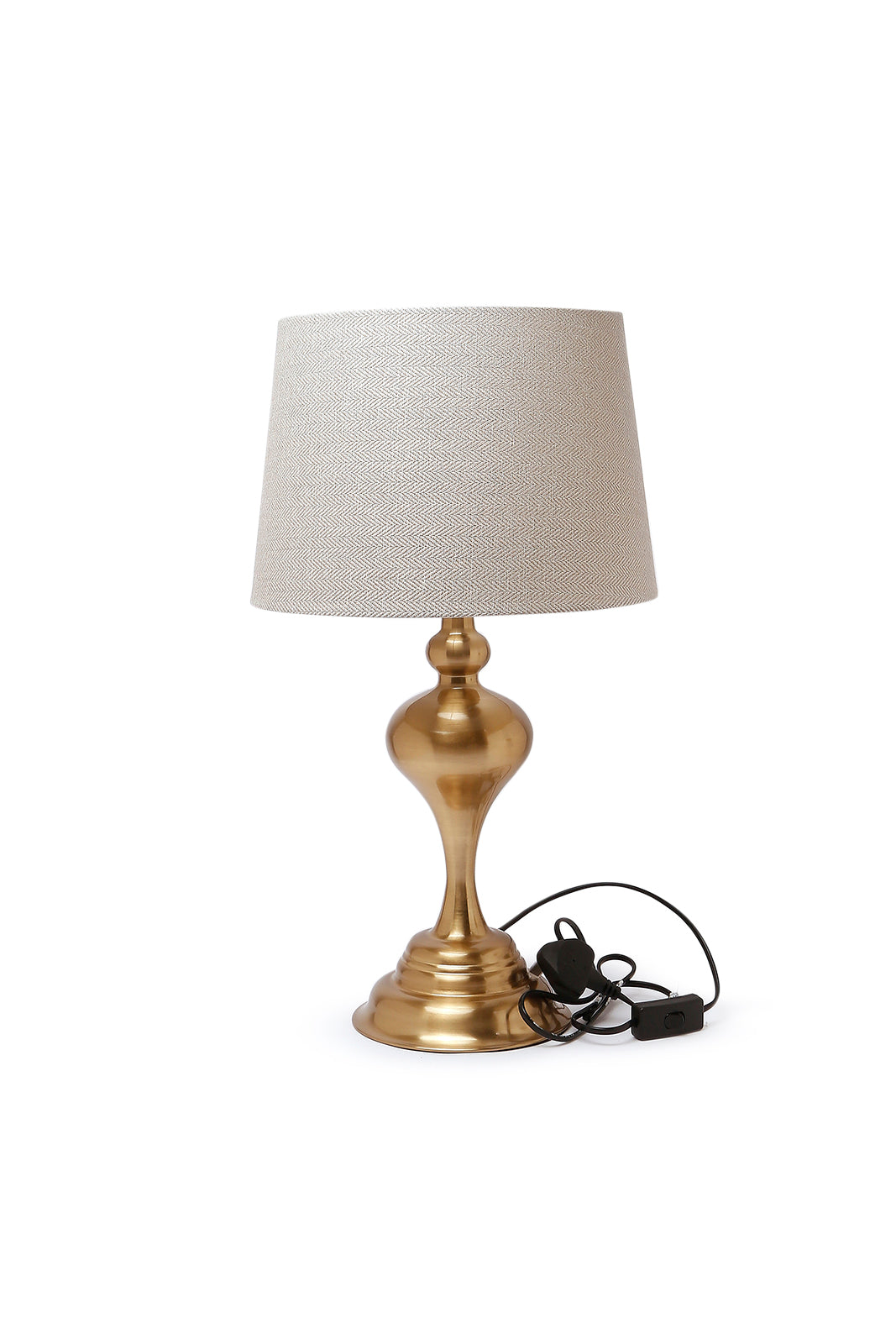 Redtag-Gold-Decorative-Metal-Curv-Pillar-Table-Lamp-Category:Lamps,-Colour:Gold,-Deals:New-In,-Dept:Home,-Filter:Home-Decor,-HMW-HOM-Lighting,-New-In-HMW-HOM,-Non-Sale,-Section:Homewares,-W22B-Home-Decor-