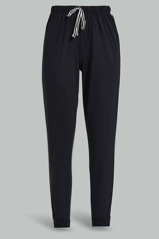 Redtag-Black-Solid-Table-Pajama-Bottoms-Category:Pyjama-Bottoms,-Colour:Black,-Deals:New-In,-Filter:Women's-Clothing,-New-In-Women-APL,-Non-Sale,-Section:Women,-TBL,-W22O,-Women-Pyjama-Bottoms--