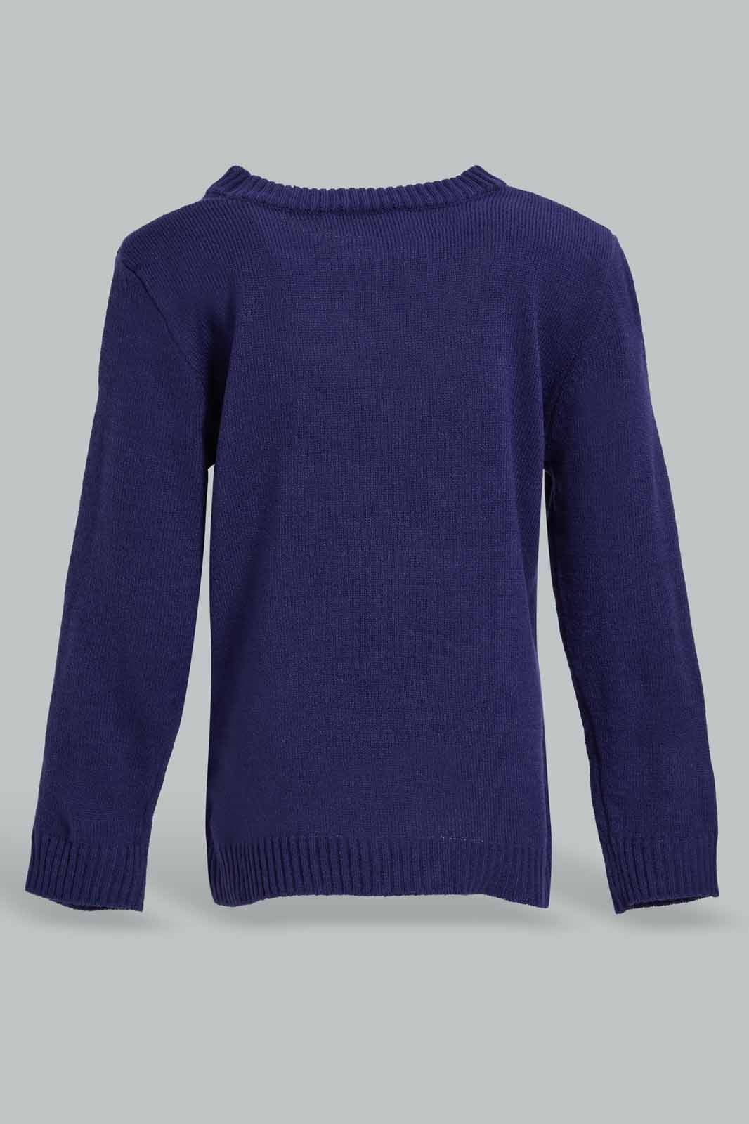 Redtag-Navy-Bunny-Pullover-Category:Pullovers,-Colour:Navy,-Deals:New-In,-Dept:Girls,-Filter:Infant-Girls-(3-to-24-Mths),-ING-Pullovers,-New-In-ING-APL,-Non-Sale,-Section:Girls-(0-to-14Yrs),-TBL,-W22B-Infant-Girls-3 to 24 Months
