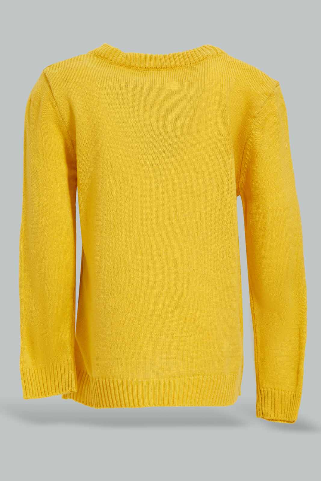 Redtag-Mustard-Squirrel-Pullover-Category:Pullovers,-Colour:Mustard,-Deals:New-In,-Dept:Girls,-Filter:Infant-Girls-(3-to-24-Mths),-ING-Pullovers,-New-In-ING-APL,-Non-Sale,-Section:Girls-(0-to-14Yrs),-TBL,-W22B-Infant-Girls-3 to 24 Months