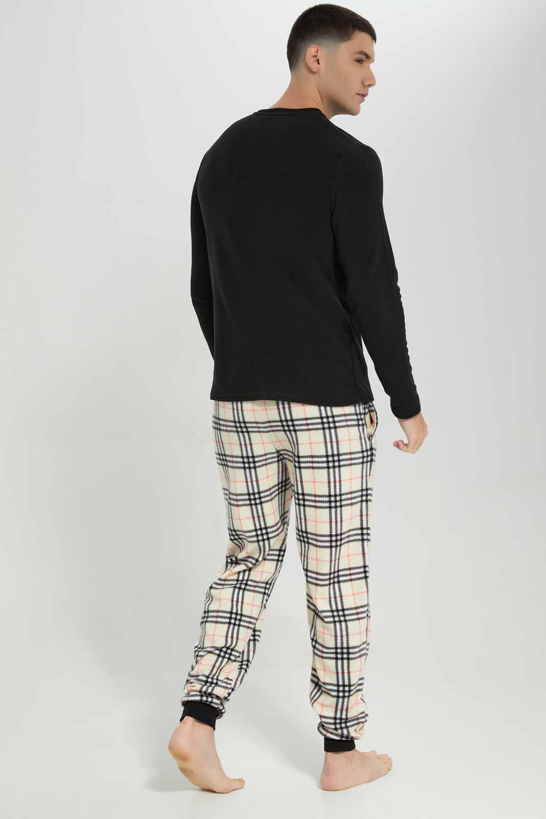 Redtag-Charcoal-Cozy-Night-Suit-Category:Pyjama-Sets,-Colour:Charcoal,-Deals:New-In,-EHW,-Filter:Men's-Clothing,-Men-Pyjama-Sets,-New-In-Men-APL,-Non-Sale,-Section:Men,-W22B-Men's-