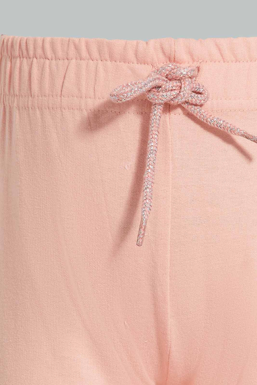 Redtag-Pink-And-Grey-2PK-Solid-Track-Pants-Category:Joggers,-Colour:Assorted,-Deals:New-In,-Filter:Infant-Girls-(3-to-24-Mths),-ING-Joggers,-New-In-ING-APL,-Non-Sale,-Section:Girls-(0-to-14Yrs),-W22O-Infant-Girls-3 to 24 Months