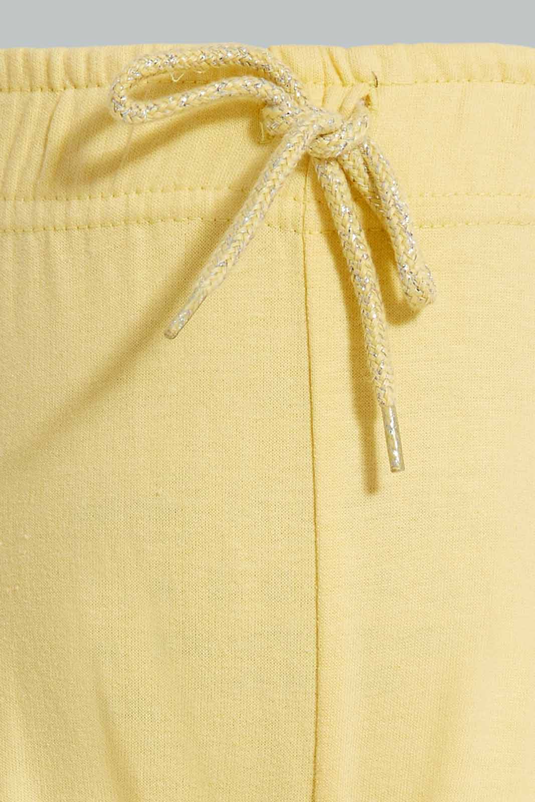 Redtag-Yellow-And-Pink-2PK-Solid-Track-Pants-Category:Joggers,-Colour:Assorted,-Deals:New-In,-Filter:Infant-Girls-(3-to-24-Mths),-ING-Joggers,-New-In-ING-APL,-Non-Sale,-Section:Girls-(0-to-14Yrs),-W22O-Infant-Girls-3 to 24 Months