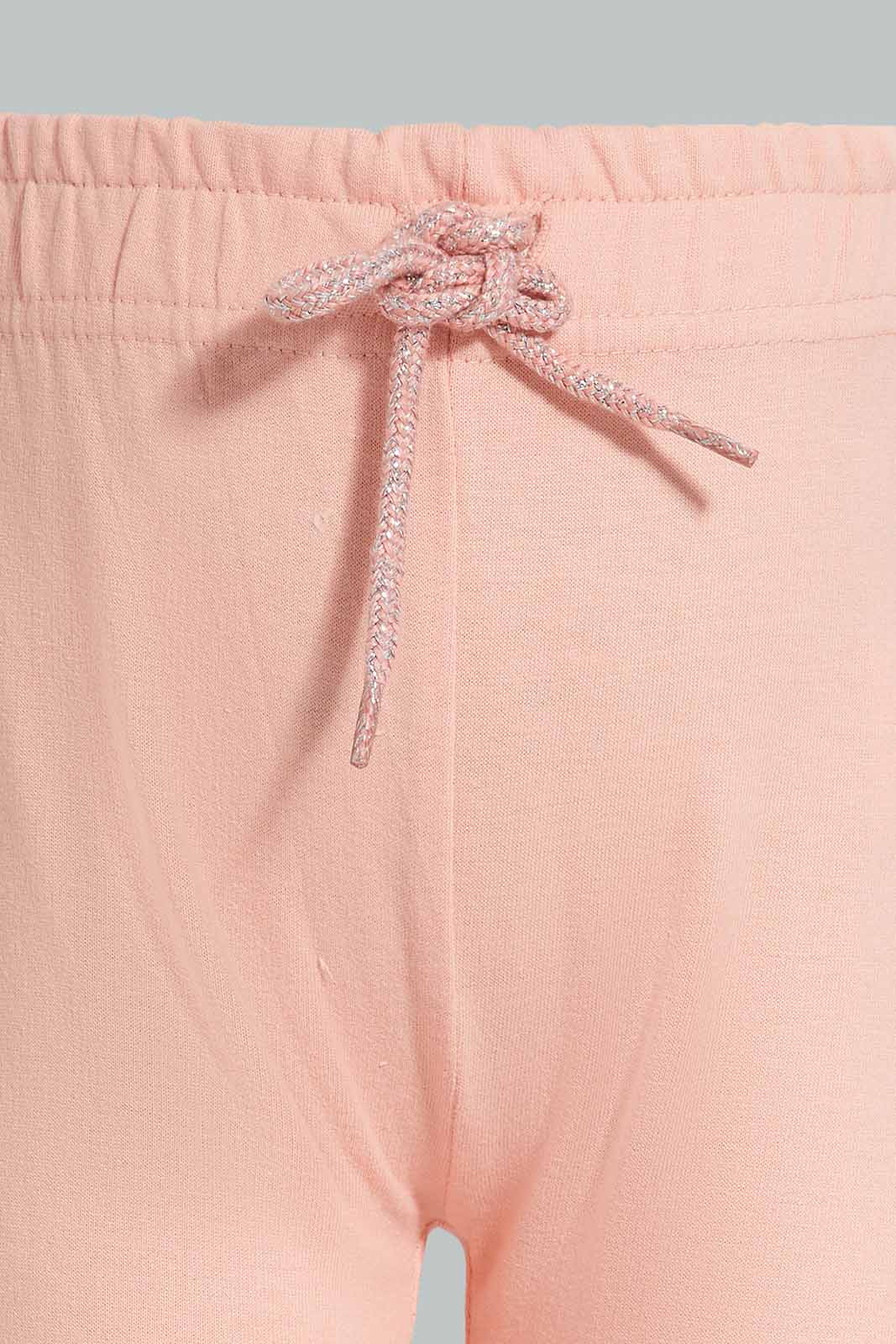 Redtag-Yellow-And-Pink-2PK-Solid-Track-Pants-Category:Joggers,-Colour:Assorted,-Deals:New-In,-Filter:Infant-Girls-(3-to-24-Mths),-ING-Joggers,-New-In-ING-APL,-Non-Sale,-Section:Girls-(0-to-14Yrs),-W22O-Infant-Girls-3 to 24 Months