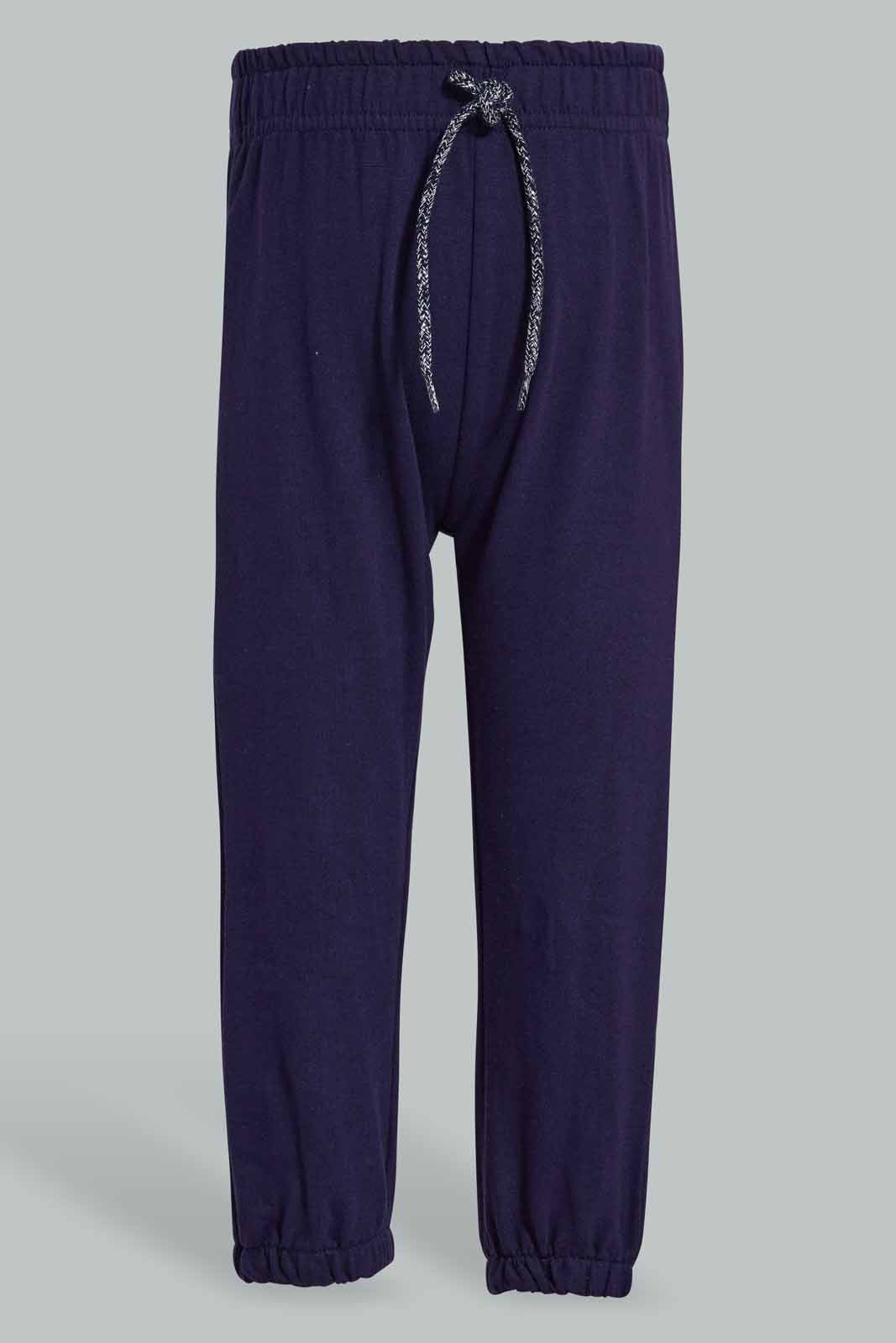 Redtag-Mint-And-Navy-2PK-Solid-Track-Pants-Category:Joggers,-Colour:Assorted,-Deals:New-In,-Filter:Infant-Girls-(3-to-24-Mths),-ING-Joggers,-New-In-ING-APL,-Non-Sale,-Section:Girls-(0-to-14Yrs),-W22O-Infant-Girls-3 to 24 Months