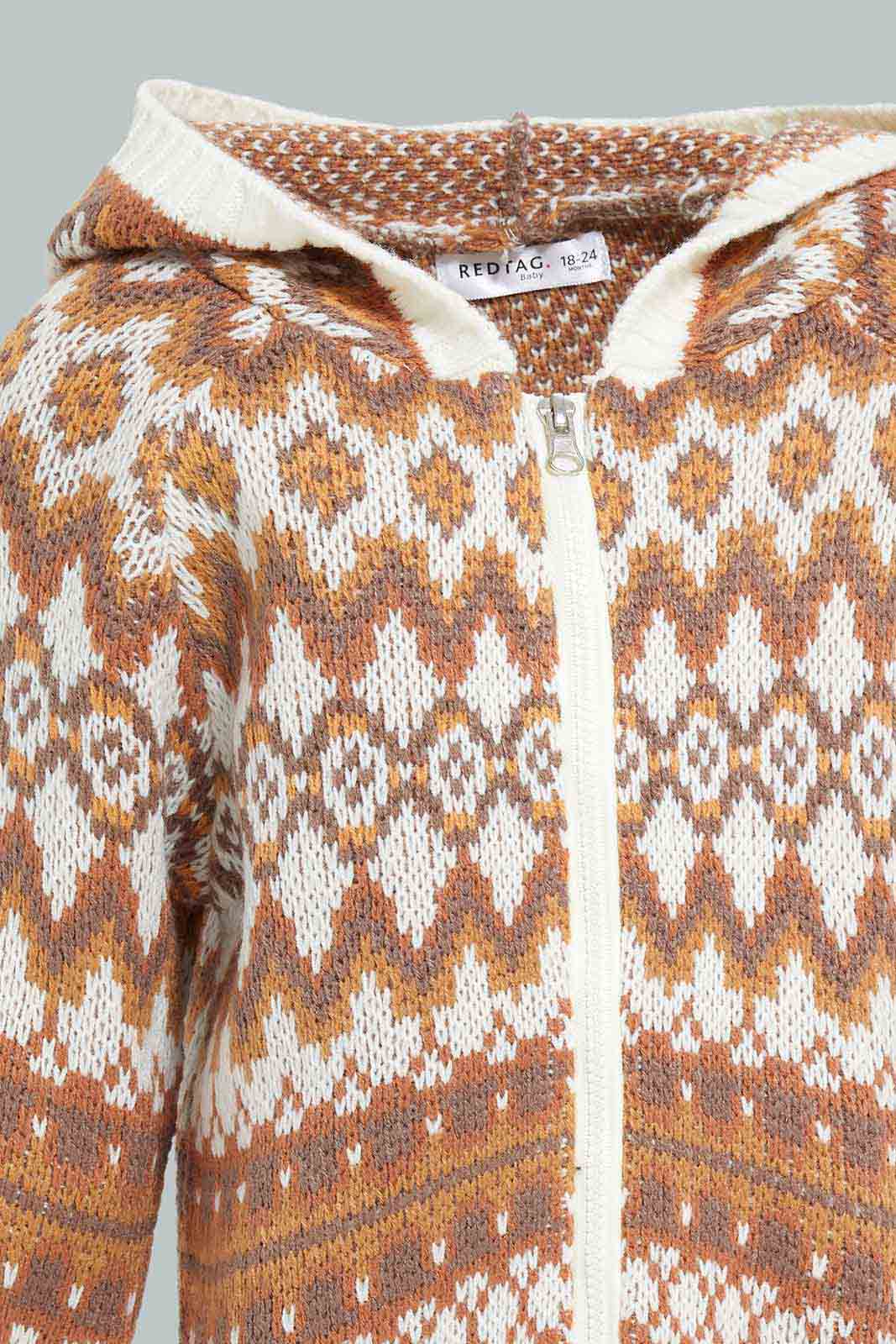 Redtag-Red-Zip-Thru-Fairsie-Hoodie-Cardigan-Category:Cardigans,-Colour:Red,-Deals:New-In,-Dept:Boys,-EHW,-Filter:Infant-Boys-(3-to-24-Mths),-INB-Cardigans,-New-In-INB-APL,-Non-Sale,-Section:Boys-(0-to-14Yrs),-W22B-Infant-Boys-3 to 24 Months