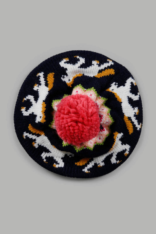 Redtag-Multi-Collour-Knitted-Cap-Category:Knitted-Accessories,-Colour:Assorted,-Filter:Girls-Accessories,-GIR-Knitted-Accessories,-New-In,-New-In-GIR-ACC,-Non-Sale,-Section:Girls-(0-to-14Yrs),-W22A-Girls-