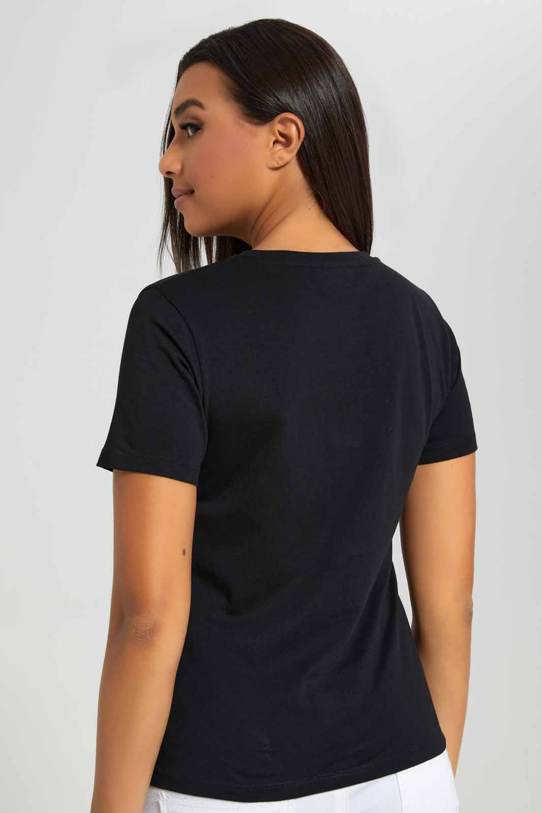 Redtag-Black-Jasmine-Printed-T-Shirt-Category:T-Shirts,-Colour:Black,-Deals:New-In,-Filter:Women's-Clothing,-New-In-Women-APL,-Non-Sale,-Section:Women,-TBL,-W22A,-Women-T-Shirts-Women's-