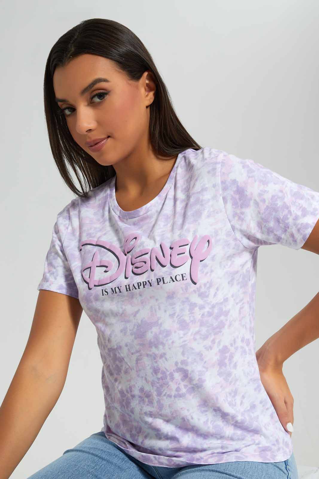 Redtag-Tie-Dye-Disney-Printed-T-Shirt-Category:T-Shirts,-Colour:Assorted,-Deals:New-In,-Filter:Women's-Clothing,-New-In-Women-APL,-Non-Sale,-Section:Women,-TBL,-W22A,-Women-T-Shirts-Women's-