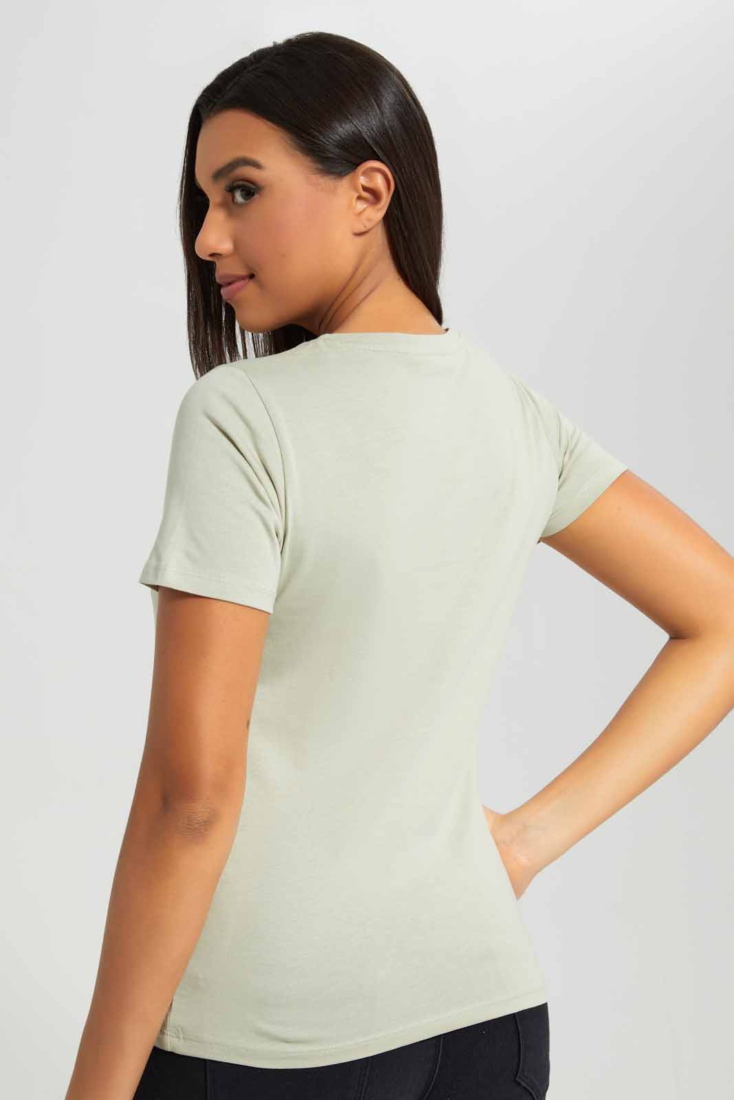 Redtag-Olive-Classy-Printed-T-Shirt-Category:T-Shirts,-Colour:Olive,-Deals:New-In,-Filter:Women's-Clothing,-New-In-Women-APL,-Non-Sale,-Section:Women,-TBL,-W22A,-Women-T-Shirts-Women's-