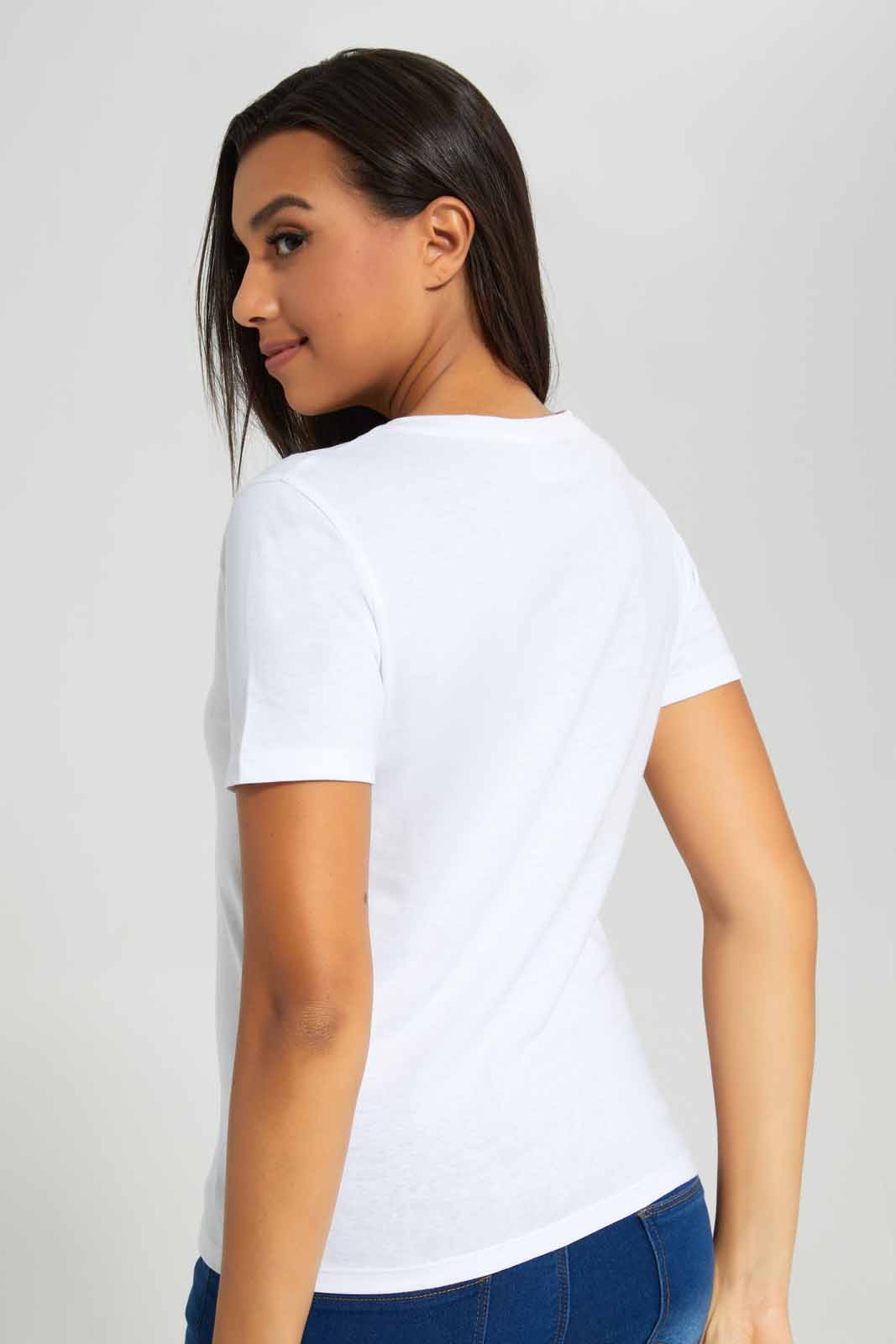 Redtag-White-Friends-Printed-T-Shirt-Category:T-Shirts,-Colour:White,-Deals:New-In,-Filter:Women's-Clothing,-New-In-Women-APL,-Non-Sale,-Section:Women,-TBL,-W22A,-Women-T-Shirts-Women's-