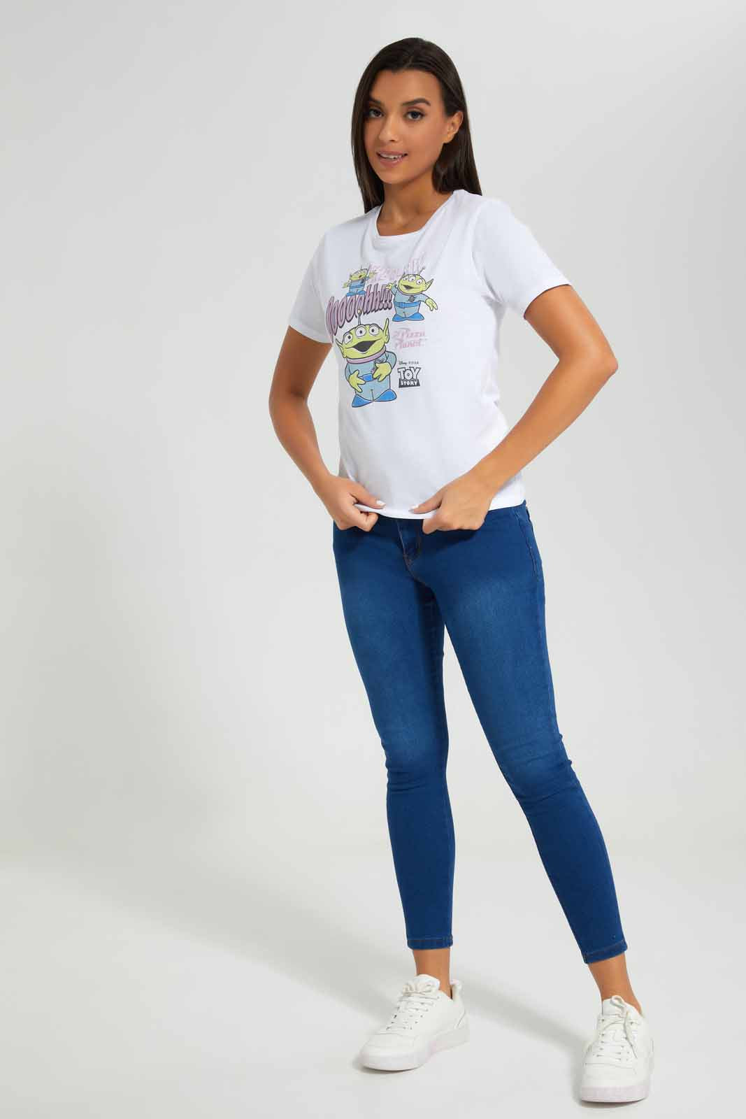 Redtag-White-Toy-Story-Printed-T-Shirt-Category:T-Shirts,-Colour:White,-Deals:New-In,-Filter:Women's-Clothing,-New-In-Women-APL,-Non-Sale,-Section:Women,-TBL,-W22A,-Women-T-Shirts-Women's-