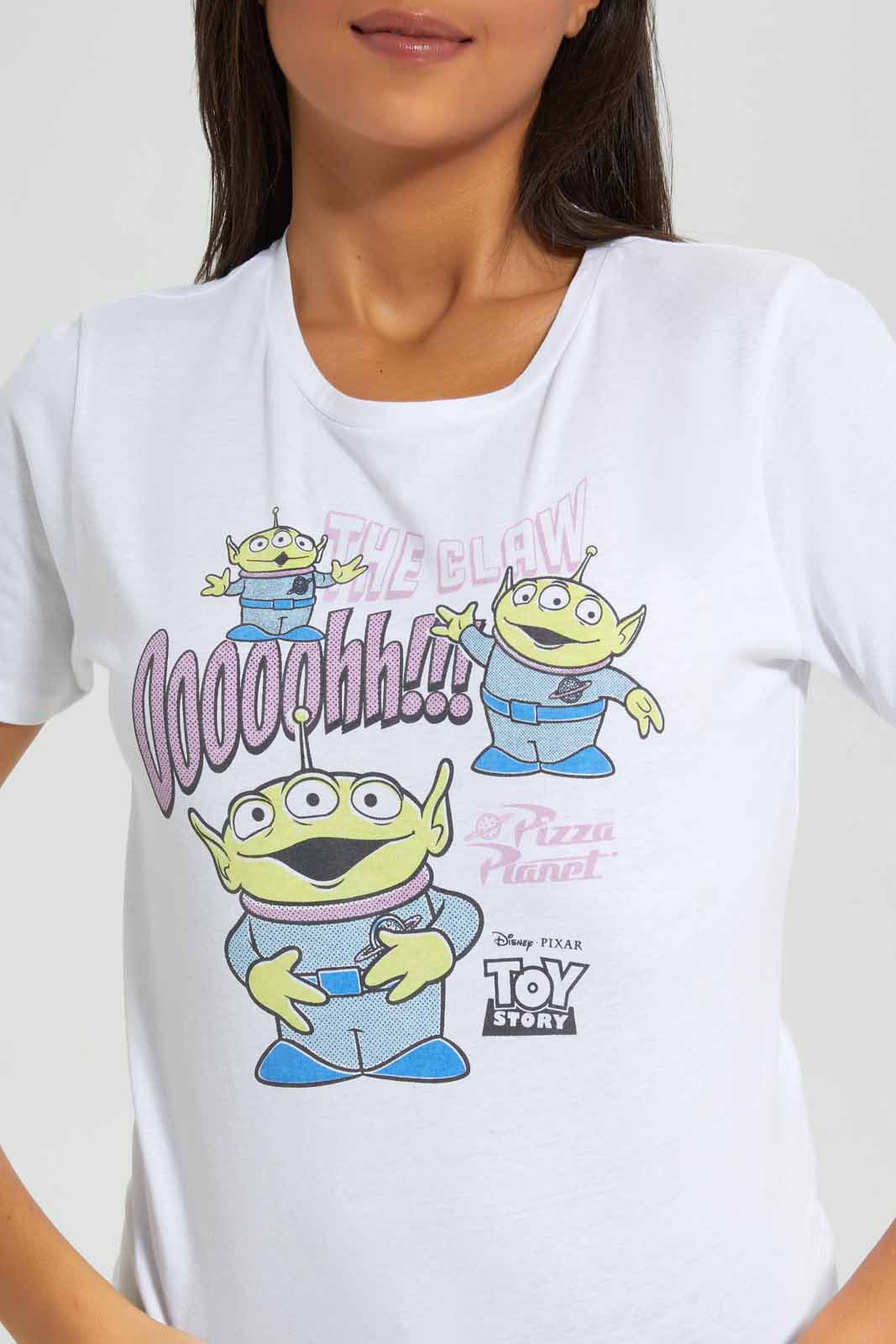 Redtag-White-Toy-Story-Printed-T-Shirt-Category:T-Shirts,-Colour:White,-Deals:New-In,-Filter:Women's-Clothing,-New-In-Women-APL,-Non-Sale,-Section:Women,-TBL,-W22A,-Women-T-Shirts-Women's-