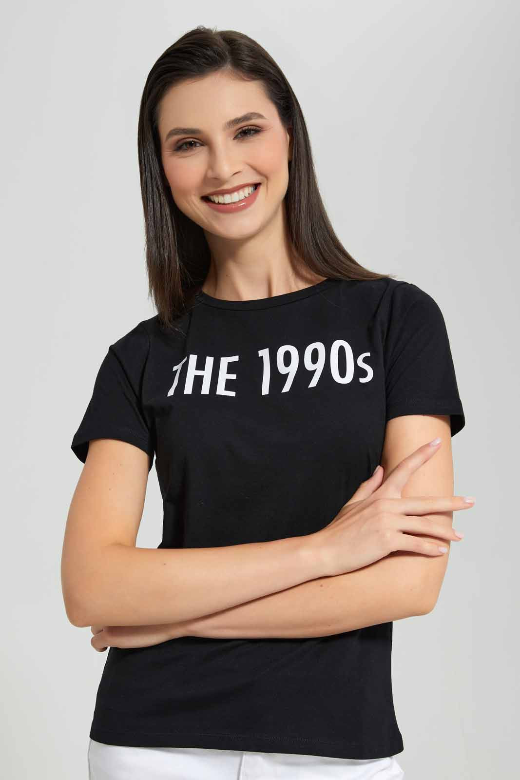 Redtag-Black-Glamour-Printed-T-Shirt-Category:T-Shirts,-Colour:Black,-Deals:New-In,-Filter:Women's-Clothing,-New-In-Women-APL,-Non-Sale,-Section:Women,-TBL,-W22A,-Women-T-Shirts-Women's-