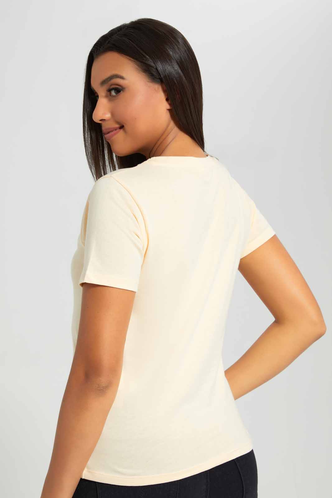 Redtag-Blush-Powerpuff-Printed-T-Shirt-Category:T-Shirts,-Colour:Apricot,-Deals:New-In,-Filter:Women's-Clothing,-New-In-Women-APL,-Non-Sale,-Section:Women,-TBL,-W22A,-Women-T-Shirts-Women's-
