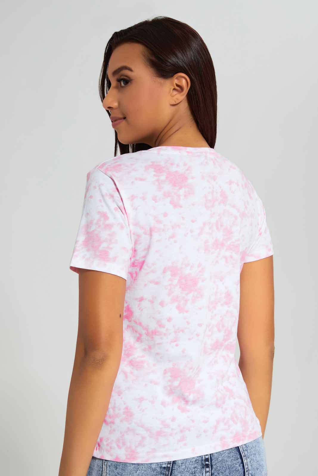Redtag-Tie-Dye-We-Bare-Bares-Printed-T-Shirt-Category:T-Shirts,-Colour:Assorted,-Deals:New-In,-Filter:Women's-Clothing,-New-In-Women-APL,-Non-Sale,-Section:Women,-TBL,-W22A,-Women-T-Shirts-Women's-
