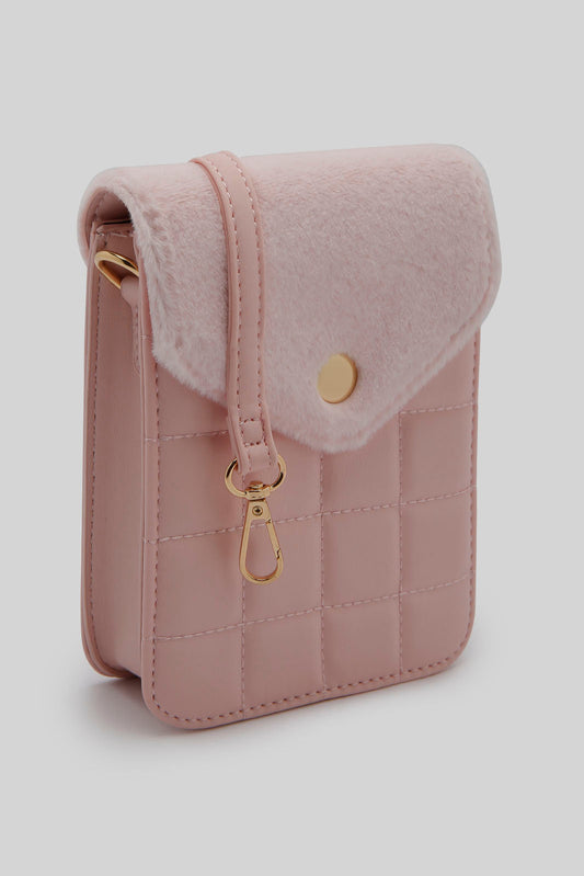 Redtag-Pink-Quilting-Mobile-Pouches-Category:Bags,-Colour:Pink,-Dept:Ladieswear,-Filter:Women's-Accessories,-New-In,-New-In-Women-ACC,-Non-Sale,-Section:Women,-W22B,-Women-Bags-Women-