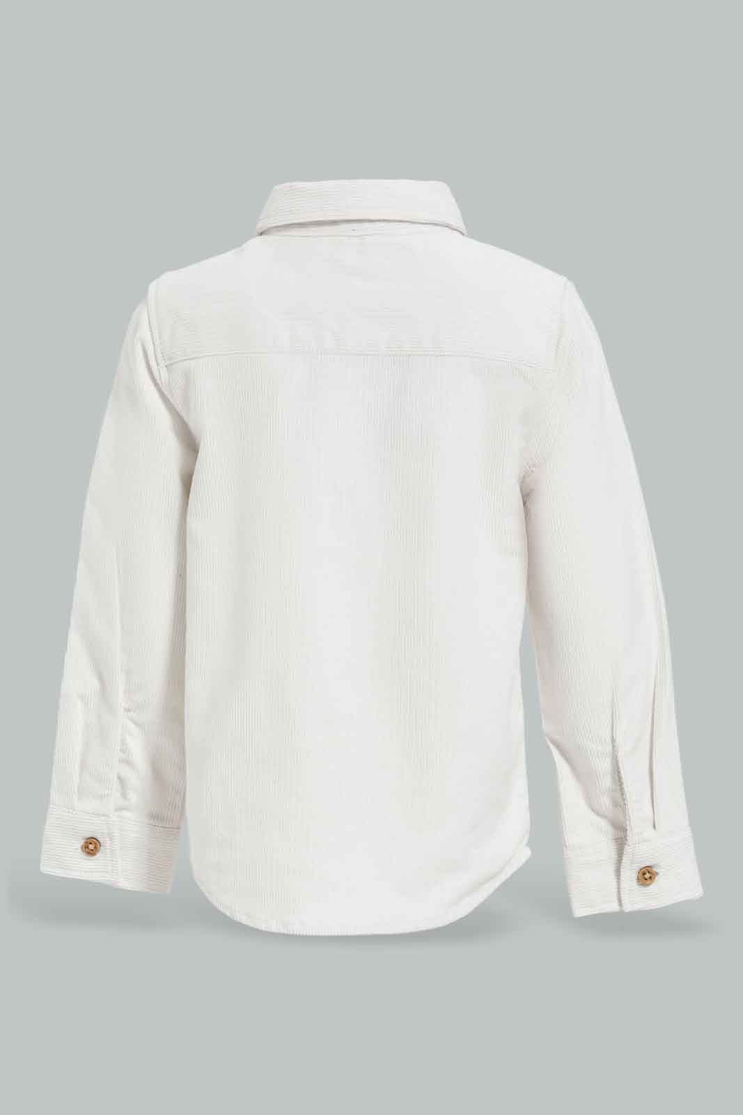 Redtag-Cream-Cord-Shirt-Category:Shirts,-Colour:Cream,-Deals:New-In,-Filter:Infant-Boys-(3-to-24-Mths),-INB-Shirts,-New-In-INB-APL,-Non-Sale,-Section:Boys-(0-to-14Yrs),-W22B-Infant-Boys-3 to 24 Months