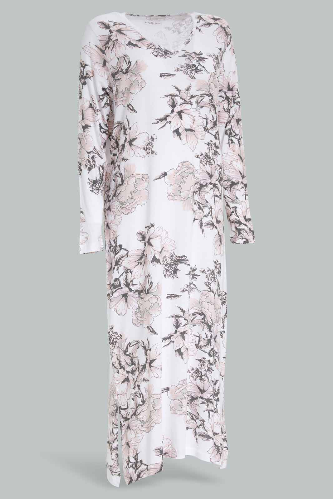 Redtag-Assorted-Women-Fullsleeve-Printed-Nightgown-Category:Nightgowns,-Colour:Assorted,-Deals:New-In,-Filter:Women's-Clothing,-New-In-Women-APL,-Non-Sale,-Section:Women,-W22A,-Women-Nightgowns--