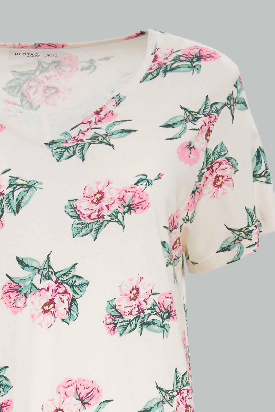 Redtag-Assorted-Women-Shortsleeve-Printed-Nightgown-Category:Nightgowns,-Colour:Assorted,-Deals:New-In,-Filter:Women's-Clothing,-New-In-Women-APL,-Non-Sale,-Section:Women,-W22A,-Women-Nightgowns--
