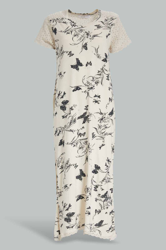 Redtag-Assorted-Women-Shortsleeve-Printed-Nightgown-Category:Nightgowns,-Colour:Assorted,-Deals:New-In,-Filter:Women's-Clothing,-New-In-Women-APL,-Non-Sale,-Section:Women,-W22A,-Women-Nightgowns--