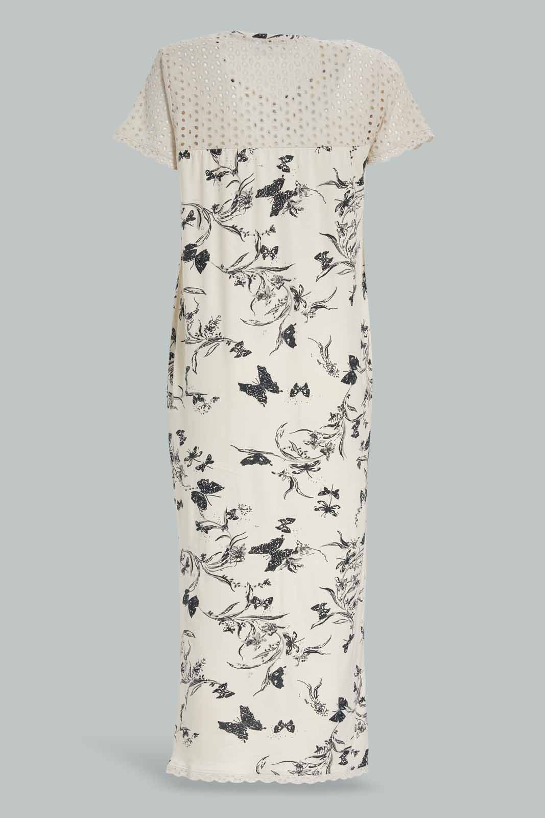 Redtag-Assorted-Women-Shortsleeve-Printed-Nightgown-Category:Nightgowns,-Colour:Assorted,-Deals:New-In,-Filter:Women's-Clothing,-New-In-Women-APL,-Non-Sale,-Section:Women,-W22A,-Women-Nightgowns--