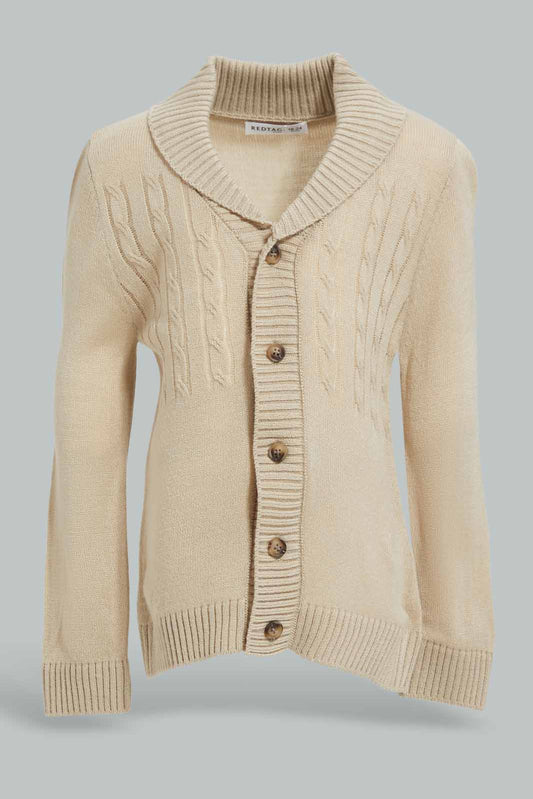 Redtag-Botton-Up-Blue-Fairisle-With-Roll-Up-Collar-Cardigan-Category:Cardigans,-Colour:Blue,-Deals:New-In,-Filter:Infant-Boys-(3-to-24-Mths),-INB-Cardigans,-New-In-INB-APL,-Non-Sale,-Section:Boys-(0-to-14Yrs),-W22B-Infant-Boys-3 to 24 Months