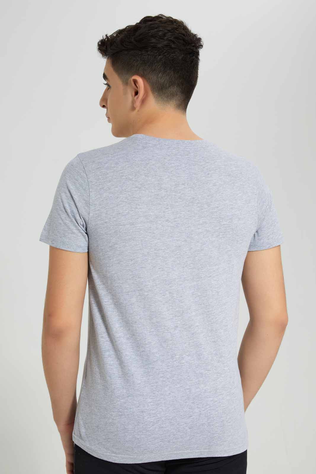 Redtag-Grey-Mel-Hardcore-Gamer-Graphic-Tee-BSR-T-Shirts,-Category:T-Shirts,-Colour:Grey,-Deals:New-In,-Filter:Senior-Boys-(8-to-14-Yrs),-New-In-BSR-APL,-Non-Sale,-Section:Boys-(0-to-14Yrs),-TBL,-W22A-Senior-Boys-9 to 14 Years