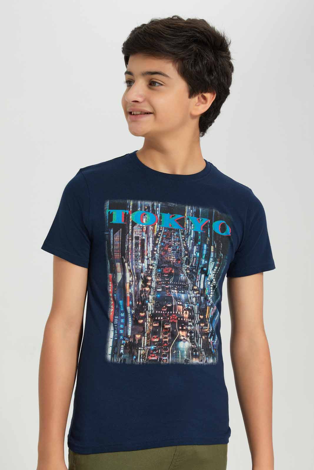 Redtag-Navy-Tokyo-Graphic-Tee-BSR-T-Shirts,-Category:T-Shirts,-Colour:Navy,-Deals:New-In,-Filter:Senior-Boys-(8-to-14-Yrs),-New-In-BSR-APL,-Non-Sale,-Section:Boys-(0-to-14Yrs),-TBL,-W22A-Senior-Boys-9 to 14 Years