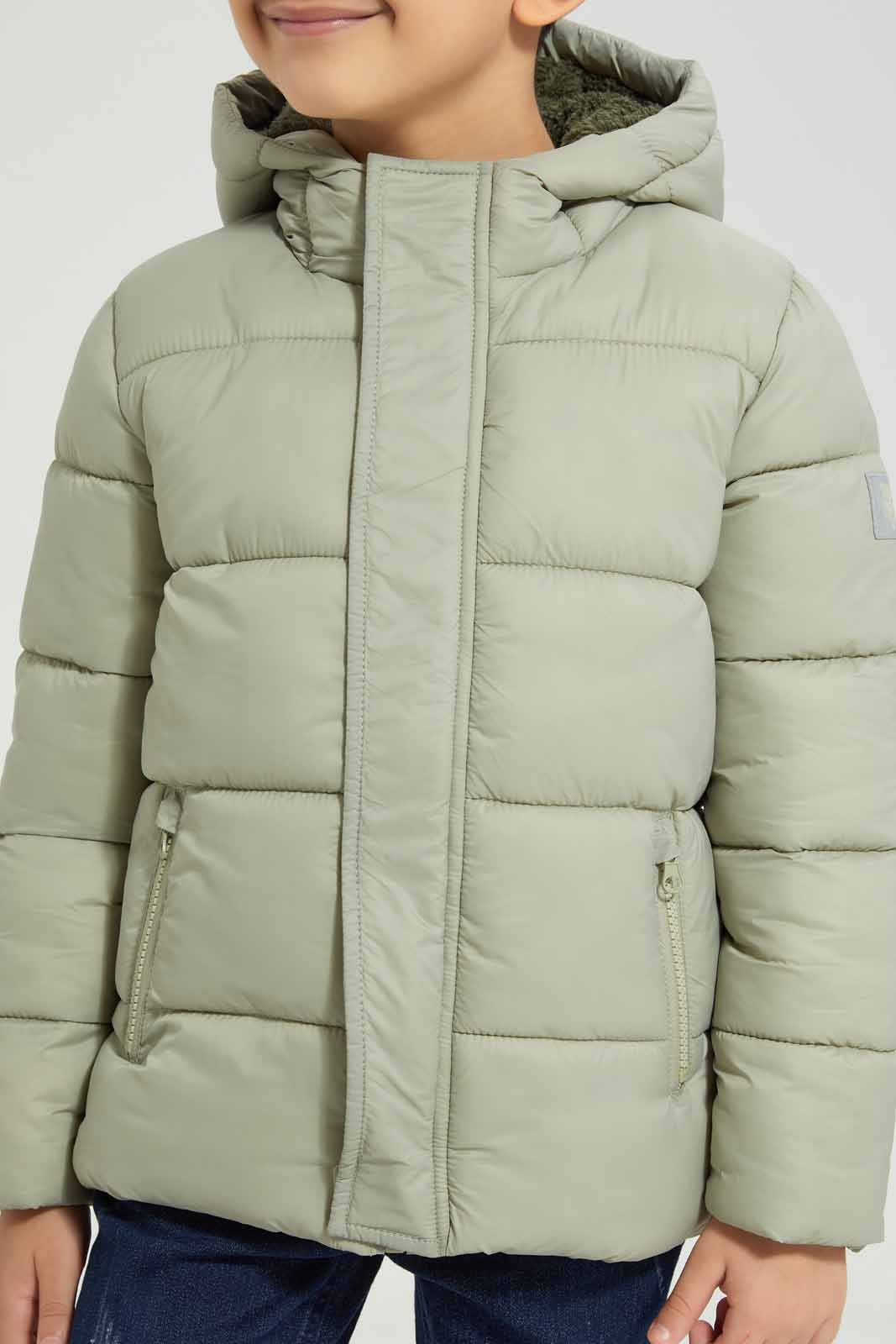 Redtag-Beige-Nylon-Sherpa-Lined-Padded-Jacket-BOY-Jackets,-Category:Jackets,-Colour:Beige,-Deals:New-In,-Filter:Boys-(2-to-8-Yrs),-New-In-BOY-APL,-Non-Sale,-Section:Boys-(0-to-14Yrs),-W22B-Boys-2 to 8 Years