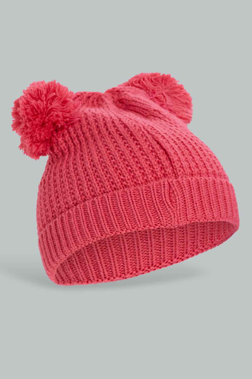 Redtag-Multi-Colour-Set-Of-2-Knitted-Cap-Category:Knitted-Accessories,-Colour:Assorted,-Dept:Girls,-Filter:Girls-Accessories,-GIR-Knitted-Accessories,-New-In,-New-In-GIR-ACC,-Non-Sale,-Section:Girls-(0-to-14Yrs),-W22B-Girls-
