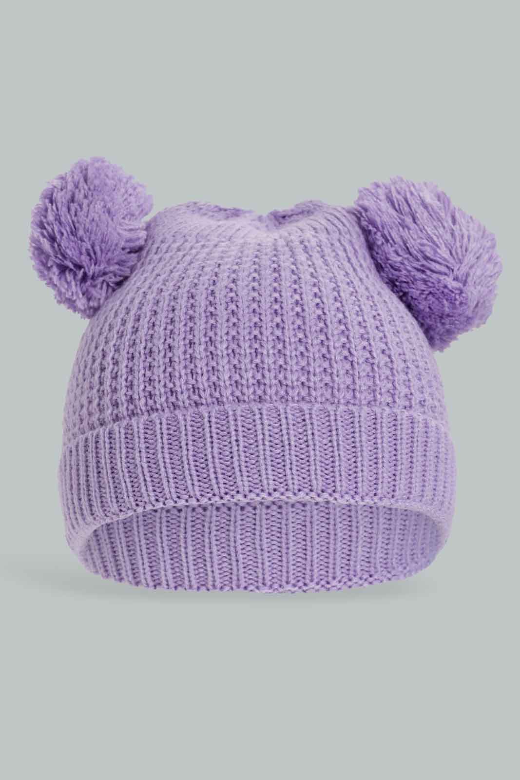 Redtag-Multi-Colour-Set-Of-2-Knitted-Cap-Category:Knitted-Accessories,-Colour:Assorted,-Dept:Girls,-Filter:Girls-Accessories,-GIR-Knitted-Accessories,-New-In,-New-In-GIR-ACC,-Non-Sale,-Section:Girls-(0-to-14Yrs),-W22B-Girls-