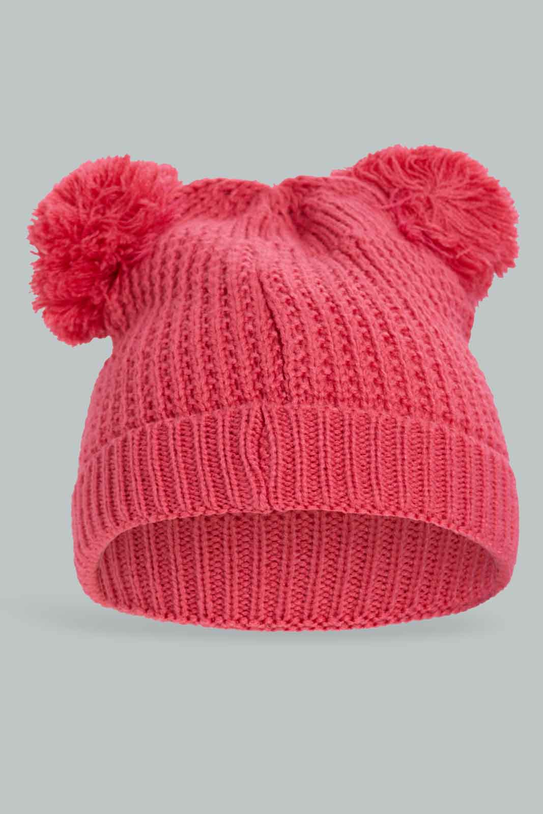 Redtag-Multi-Colour-Set-Of-2-Knitted-Cap-Category:Knitted-Accessories,-Colour:Assorted,-Dept:Girls,-Filter:Girls-Accessories,-GIR-Knitted-Accessories,-New-In,-New-In-GIR-ACC,-Non-Sale,-Section:Girls-(0-to-14Yrs),-W22B-Girls-