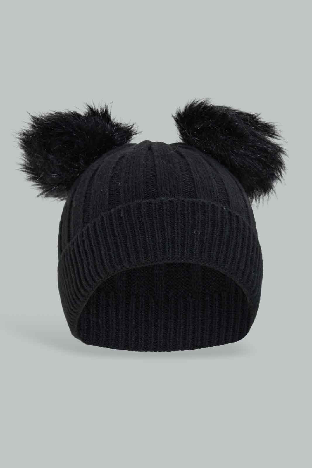 Redtag-Multi-Colour-Pom-Pom-Embellished-Cap-Category:Caps-&-Hats,-Colour:Assorted,-Dept:Girls,-Filter:Girls-Accessories,-GIR-Caps-&-Hats,-New-In,-New-In-GIR-ACC,-Non-Sale,-Section:Girls-(0-to-14Yrs),-W22B-Girls-