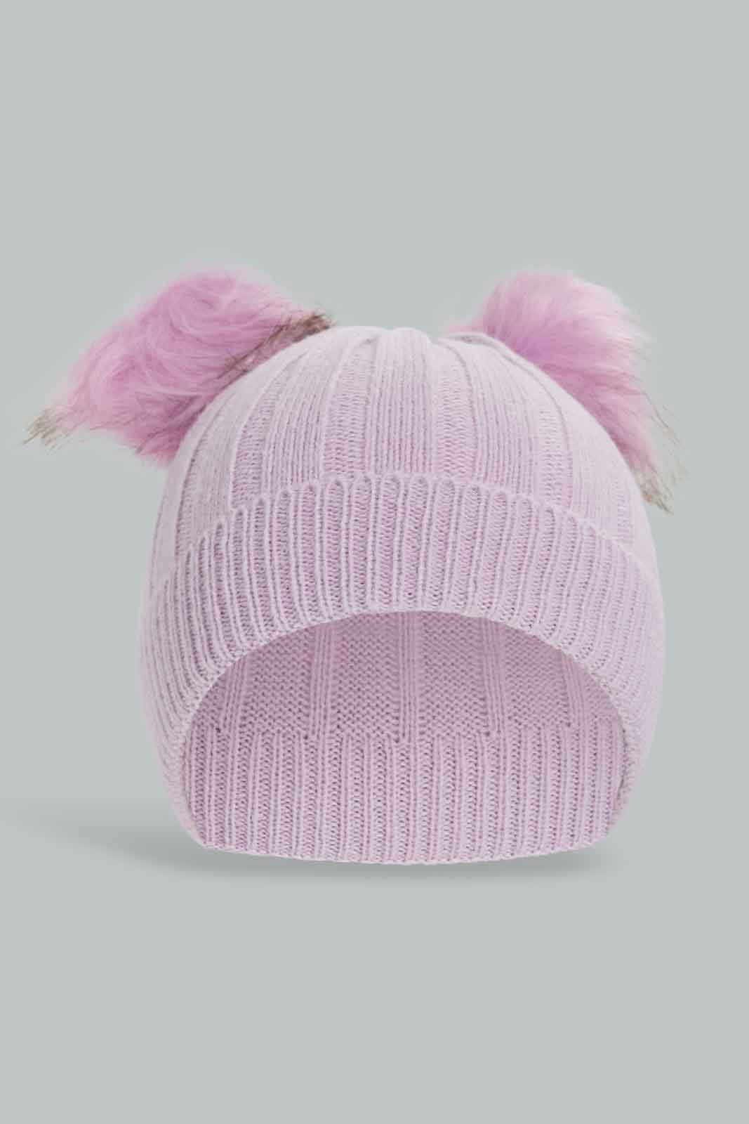 Redtag-Multi-Colour-Pom-Pom-Embellished-Cap-Category:Caps-&-Hats,-Colour:Assorted,-Dept:Girls,-Filter:Girls-Accessories,-GIR-Caps-&-Hats,-New-In,-New-In-GIR-ACC,-Non-Sale,-Section:Girls-(0-to-14Yrs),-W22B-Girls-