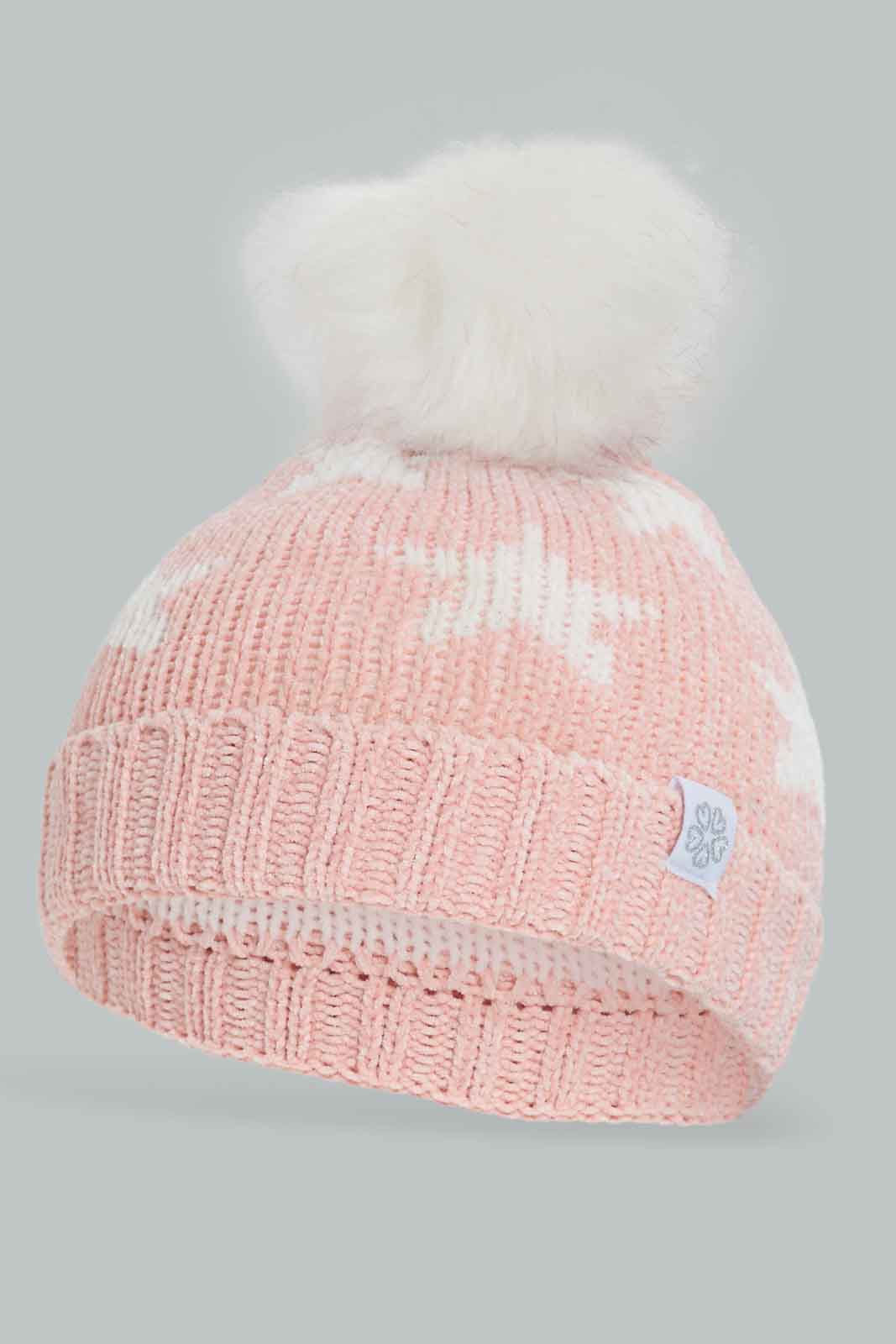 Redtag-Multi-Colour-Pom-Pom-Embellished-Cap-Category:Caps-&-Hats,-Colour:Assorted,-Dept:Girls,-Filter:Girls-Accessories,-GIR-Caps-&-Hats,-New-In,-New-In-GIR-ACC,-Non-Sale,-Section:Girls-(0-to-14Yrs),-W22B-Girls-