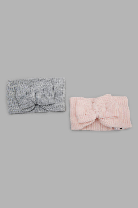 Redtag-Pink-And-Grey-Headwarmer-Category:Knitted-Accessories,-Colour:Assorted,-Filter:Girls-Accessories,-GIR-Knitted-Accessories,-New-In,-New-In-GIR-ACC,-Non-Sale,-Section:Girls-(0-to-14Yrs),-W22B-Girls-