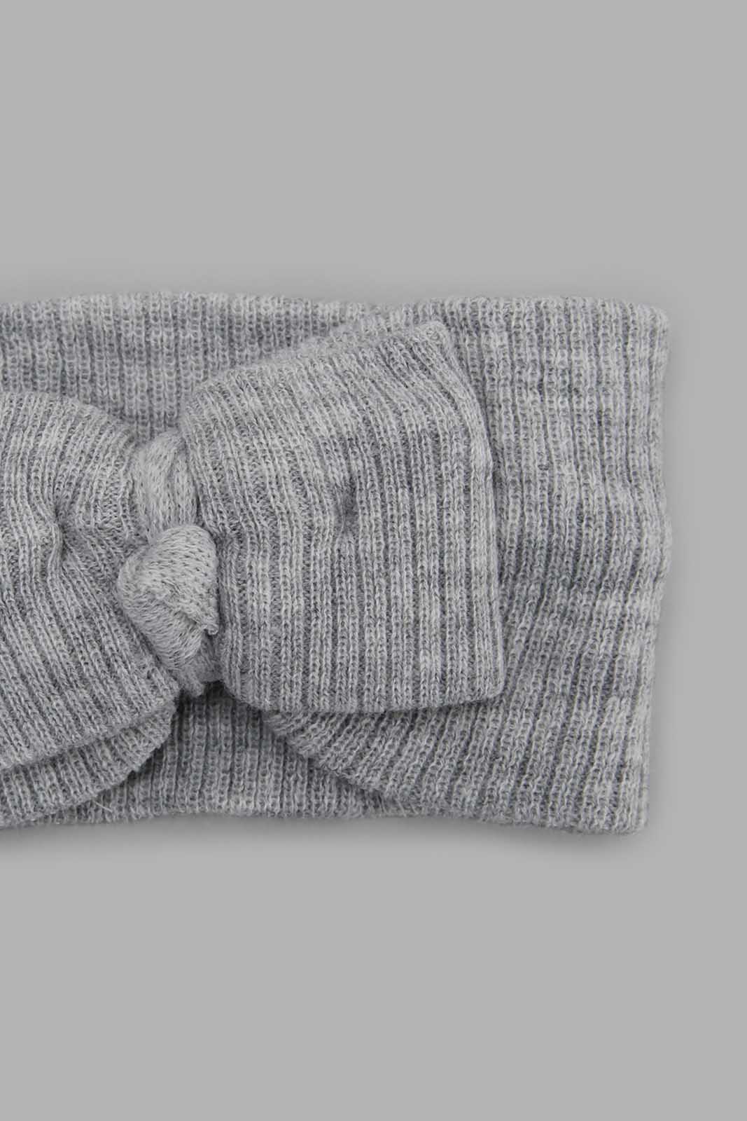 Redtag-Pink-And-Grey-Headwarmer-Category:Knitted-Accessories,-Colour:Assorted,-Filter:Girls-Accessories,-GIR-Knitted-Accessories,-New-In,-New-In-GIR-ACC,-Non-Sale,-Section:Girls-(0-to-14Yrs),-W22B-Girls-