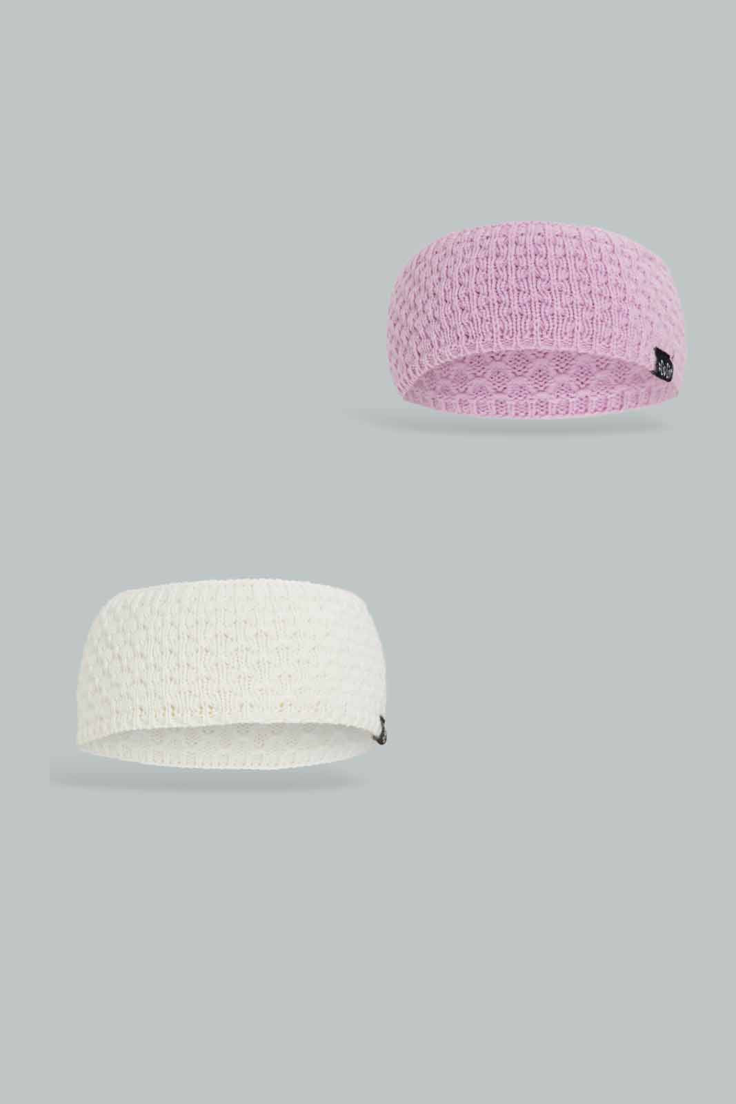 Redtag-Lilac-&-White-Embelished-Headwarmer-Category:Knitted-Accessories,-Colour:Assorted,-Dept:Girls,-Filter:Girls-Accessories,-GIR-Knitted-Accessories,-New-In,-New-In-GIR-ACC,-Non-Sale,-Section:Girls-(0-to-14Yrs),-W22B-Girls-